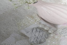 Stampa su tela – Natura morta Shabby Chic di lusso