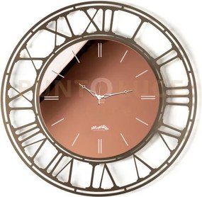 Orologio da parete axis 90 bronzo,crystal luxe ambra