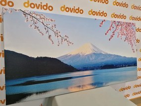 Quadro su tela – Vista dal lago sul Fuji
