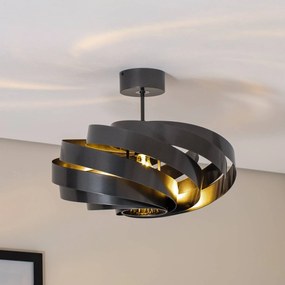 Euluna Plafoniera Vento, antracite, Ø 50 cm