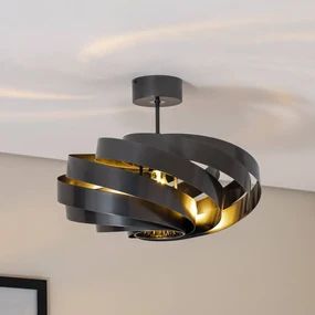 Euluna Plafoniera Vento, antracite, Ø 50 cm