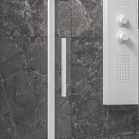 Cabina doccia 3 lati 70x150x70 scorrevole  telaio bianco | KLA-4000N - KAMALU