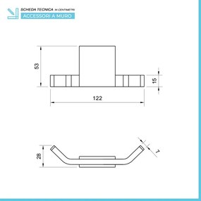 Set accessori a muro 5 pezzi in acciaio cromato e viti incluse   Futura