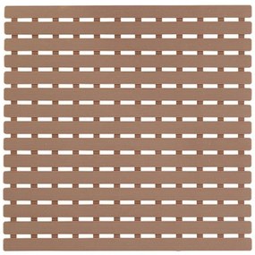 Pedana Antiscivolo Doccia Tortora 54 x 54 con Gommini Antiscivolo
