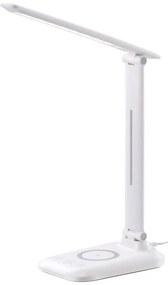 Immax 09107L - Lampada da tavolo LED dimmerabile con ricarica wireless QI LUMI LED/7W/230V bianco
