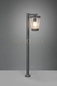Cavado palo da esterno antracite con diffusore trasparente ip44 h. ...