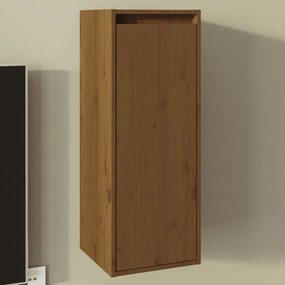 Pensile Marrone Ambrato 30x30x80 Cm İn Legno Massello Di Pino /