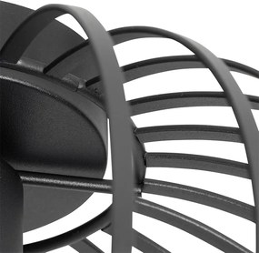 Plafoniera Smart Nera 30 cm Incl. Wifi G95 - Johanna