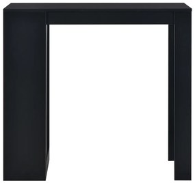 Tavolo da bar con ripiano nero 110x50x103 cm