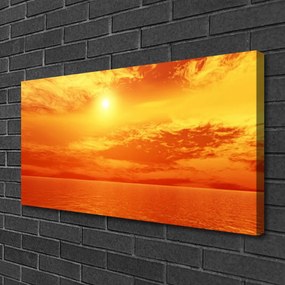 Quadro su tela Il sole, il mare, il paesaggio 100x50 cm