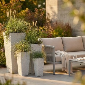 GIGLI - set di 4 vasi da giardino