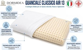 Guanciale Memory Foam Forato Ergonomico 72x42 cm - H 13 cm  Sostegno Medio Dormidea Classico Air...