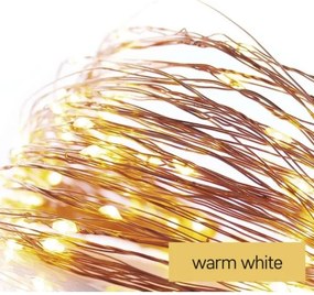 Catena LED da esterno natalizia 40xLED/9m IP44 bianco caldo