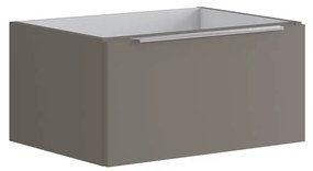 Cassettone bagno Brera 1 cassetto P 45.5 x L 59.5 x H 30 cm laccato opaco grigio londra