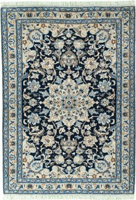 Nain Tappeto persiano 160 x 120 Blu (Iran) Annodato A Mano