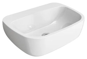 Ceramica Flamininia Monò lavabo 54x40 da appoggio o sospeso senza troppopieno predisposto 3 fori in ceramica bianco