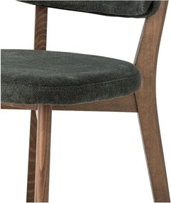 Sedia da pranzo verde scuro/marrone Cally – Bloomingville