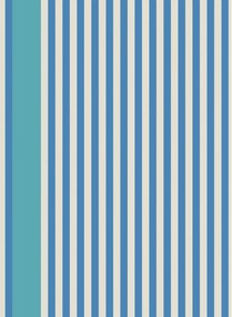 Farrow & Ball Carta da parati Stripe - Lobster/ Pea Tea Flower