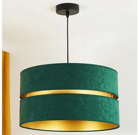 Duolla - Lampadario a sospensione con filo DUO 1xE27/15W/230V diametro 40 cm verde/oro