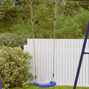 Seggiolino da Altalena per Bambini Singolo Corda Regolabile, Blu