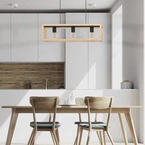 Lampadario Industriale Elgort nero 3x E27 Ø20cm INSPIRE