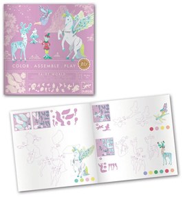 Colora, assembla e gioca - Un mondo di fate e unicorni