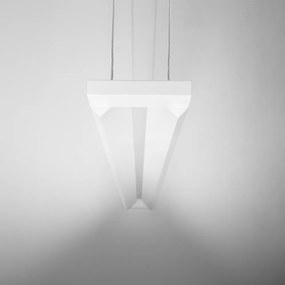 Lampadario In Metallo Moderno Sway Bianco 2 Luci