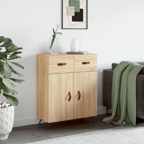 Credenza rovere sonoma 69,5x34x90 cm in legno multistrato