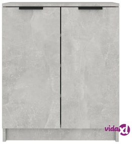 vidaXL Scarpiera Grigio Cemento 59x35x70 cm in Legno Multistrato