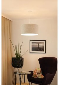 Brilagi - Lampadario a sospensione con filo BOUCLE ROLLER 1xE27/15W/230V diametro 45 cm color crema