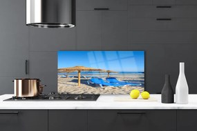 Rivestimento parete cucina Paesaggio del mare della spiaggia 100x50 cm