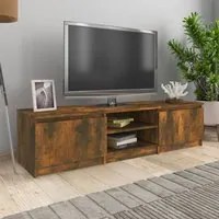 Mobile TV Rovere Fumo 140x40x35,5 cm in Legno Multistrato cod mxl 17012