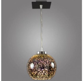 Kemar NP/1/D3 - Lampadario a sospensione con filo KULE 3D 1xE27/60W/230V