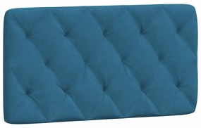 Letto con materasso blu 100x200 cm in velluto