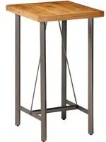 Tavolo da Bar in Teak Massello di Recupero 60x60x107 cm 245803