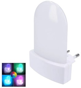 Solight WL910 - Lampada di orientamento LED RGB con sensore LED/0,5W/230V