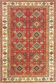 Kazak Tappeto 300x200 Rosso (Pakistan) Annodato A Mano