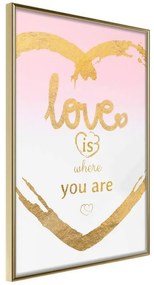 Poster  Ubiquitous Love II  Cornice Quadri Cornice d'oro, Larghezza x Altezza Home decor 20x30