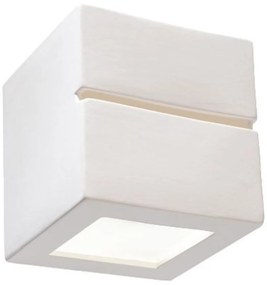 Applique da Parete in Gesso Pitturabile LEO LINE E27 da interno