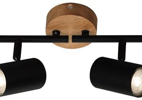 Faretto decorativo senza fonte luminosa WOOD&STYLE GU10  4 luci