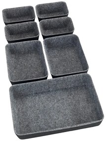 Set di 7 organizer grigi - Wenko