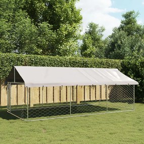 Gabbia Per Cani Da Esterno Con Tetto 400x200x150 Cm /