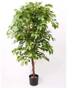 Emerald Ficus Benjamina Artificiale Deluxe 140 cm in Vaso