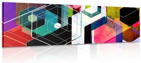 Quadro su tela – Ornamento geometrico multicolore