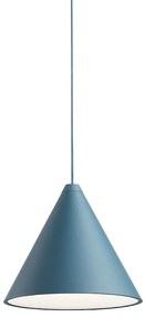 FLOS String Light Testa a Cono Lampada da sospensione/pavimento cavo 22 metri a luce diffusa in alluminio blu