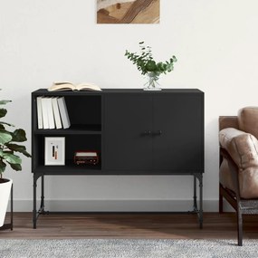 Credenza nera 100x40x79,5 cm in legno multistrato