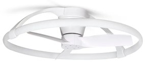 Ventilatore da soffitto Nepal WiFi bianco, Ø 75 cm, CCT, dimmerabile, MANTRA IP20