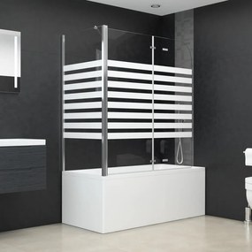 Cabina Da Bagno 120x68x130 Cm İn Vetro Temperato A Righe /