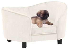 Divano Per Cani Crema 69x49x40 Cm İn Peluche /