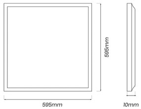 Pannello LED LED/40W/230V 4000K 60x60 cm